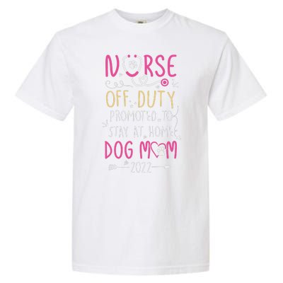 Retired Nurse And Dog Mom Mothers Day Dog Owners RN Life Garment-Dyed Heavyweight T-Shirt