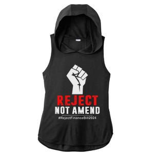 Reject Not Amend Reject Finance Bill 2024 Ladies PosiCharge Tri-Blend Wicking Draft Hoodie Tank