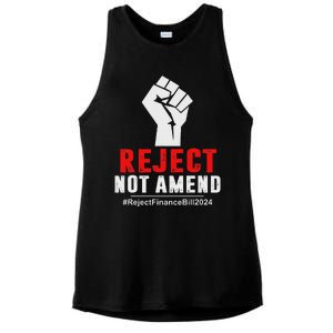 Reject Not Amend Reject Finance Bill 2024 Ladies PosiCharge Tri-Blend Wicking Tank