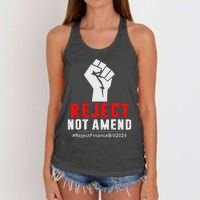 Reject Not Amend Reject Finance Bill 2024 Women's Knotted Racerback Tank