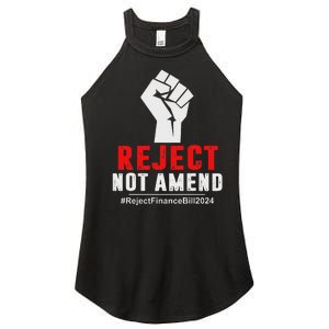 Reject Not Amend Reject Finance Bill 2024 Women's Perfect Tri Rocker Tank