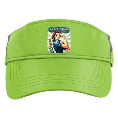 Retro Not Aspiring To Be Humble Kamala Harris Feminist Woman Adult Drive Performance Visor