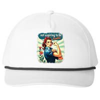 Retro Not Aspiring To Be Humble Kamala Harris Feminist Woman Snapback Five-Panel Rope Hat