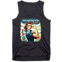 Retro Not Aspiring To Be Humble Kamala Harris Feminist Woman Tank Top