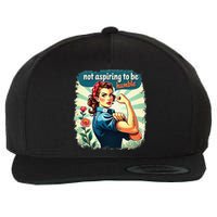 Retro Not Aspiring To Be Humble Kamala Harris Feminist Woman Wool Snapback Cap