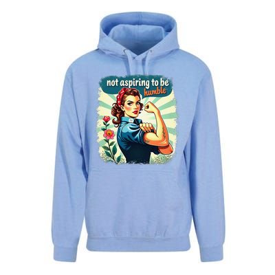 Retro Not Aspiring To Be Humble Kamala Harris Feminist Woman Unisex Surf Hoodie