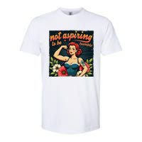 Retro Not Aspiring To Be Humble Feminist Woman Kamala Harris Softstyle CVC T-Shirt