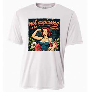 Retro Not Aspiring To Be Humble Feminist Woman Kamala Harris Cooling Performance Crew T-Shirt