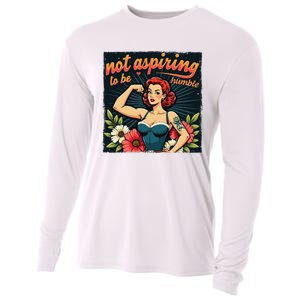 Retro Not Aspiring To Be Humble Feminist Woman Kamala Harris Cooling Performance Long Sleeve Crew