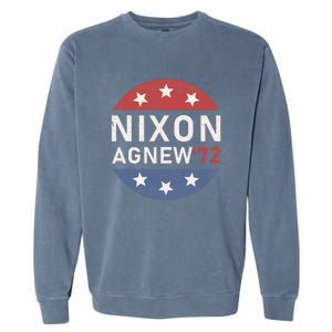 RICHARD NIXON AGNEW NIXON 1972 ELECTION Funny CAMPAIGN Garment-Dyed Sweatshirt