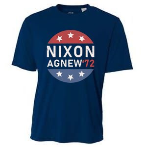 RICHARD NIXON AGNEW NIXON 1972 ELECTION Funny CAMPAIGN Cooling Performance Crew T-Shirt