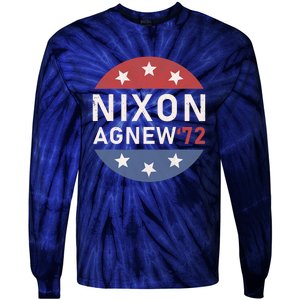 RICHARD NIXON AGNEW NIXON 1972 ELECTION Funny CAMPAIGN Tie-Dye Long Sleeve Shirt