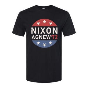 RICHARD NIXON AGNEW NIXON 1972 ELECTION Funny CAMPAIGN Softstyle CVC T-Shirt