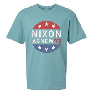 RICHARD NIXON AGNEW NIXON 1972 ELECTION Funny CAMPAIGN Sueded Cloud Jersey T-Shirt