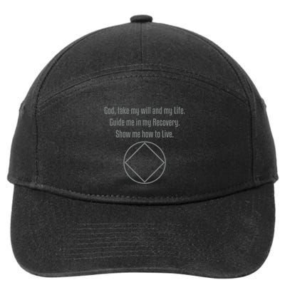 Recovery Narcotics Anonymous Third Step Prayer 7-Panel Snapback Hat