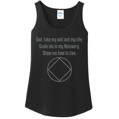 Recovery Narcotics Anonymous Third Step Prayer Ladies Essential Tank