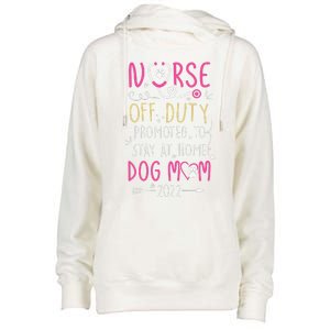 Retired Nurse And Dog Mom Mothers Day Dog Owners RN Life Womens Funnel Neck Pullover Hood