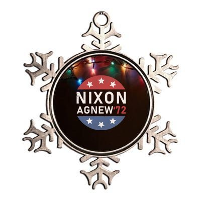 RICHARD NIXON AGNEW NIXON 1972 ELECTION CAMPAIGN Metallic Star Ornament