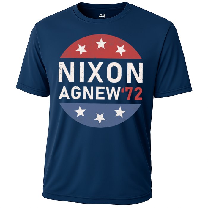 RICHARD NIXON AGNEW NIXON 1972 ELECTION CAMPAIGN Cooling Performance Crew T-Shirt