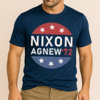 RICHARD NIXON AGNEW NIXON 1972 ELECTION CAMPAIGN Cooling Performance Crew T-Shirt