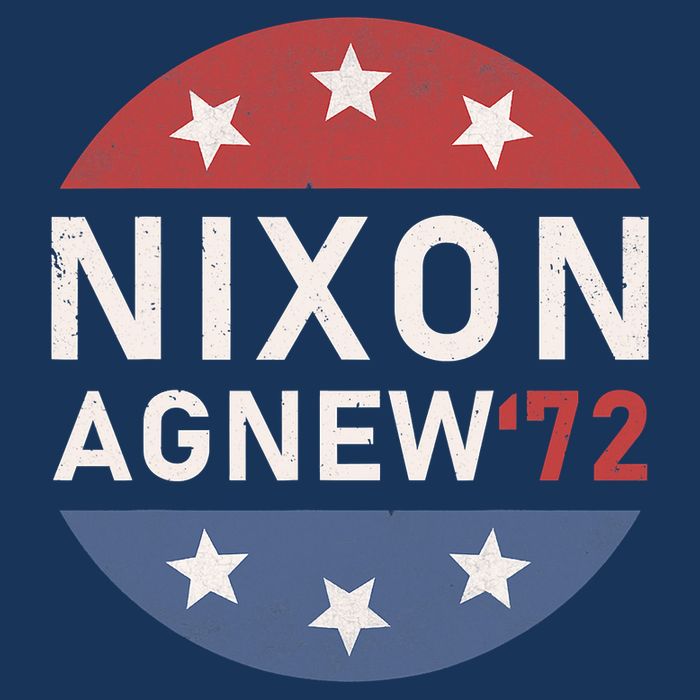 RICHARD NIXON AGNEW NIXON 1972 ELECTION CAMPAIGN Cooling Performance Crew T-Shirt