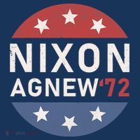RICHARD NIXON AGNEW NIXON 1972 ELECTION CAMPAIGN Tall T-Shirt