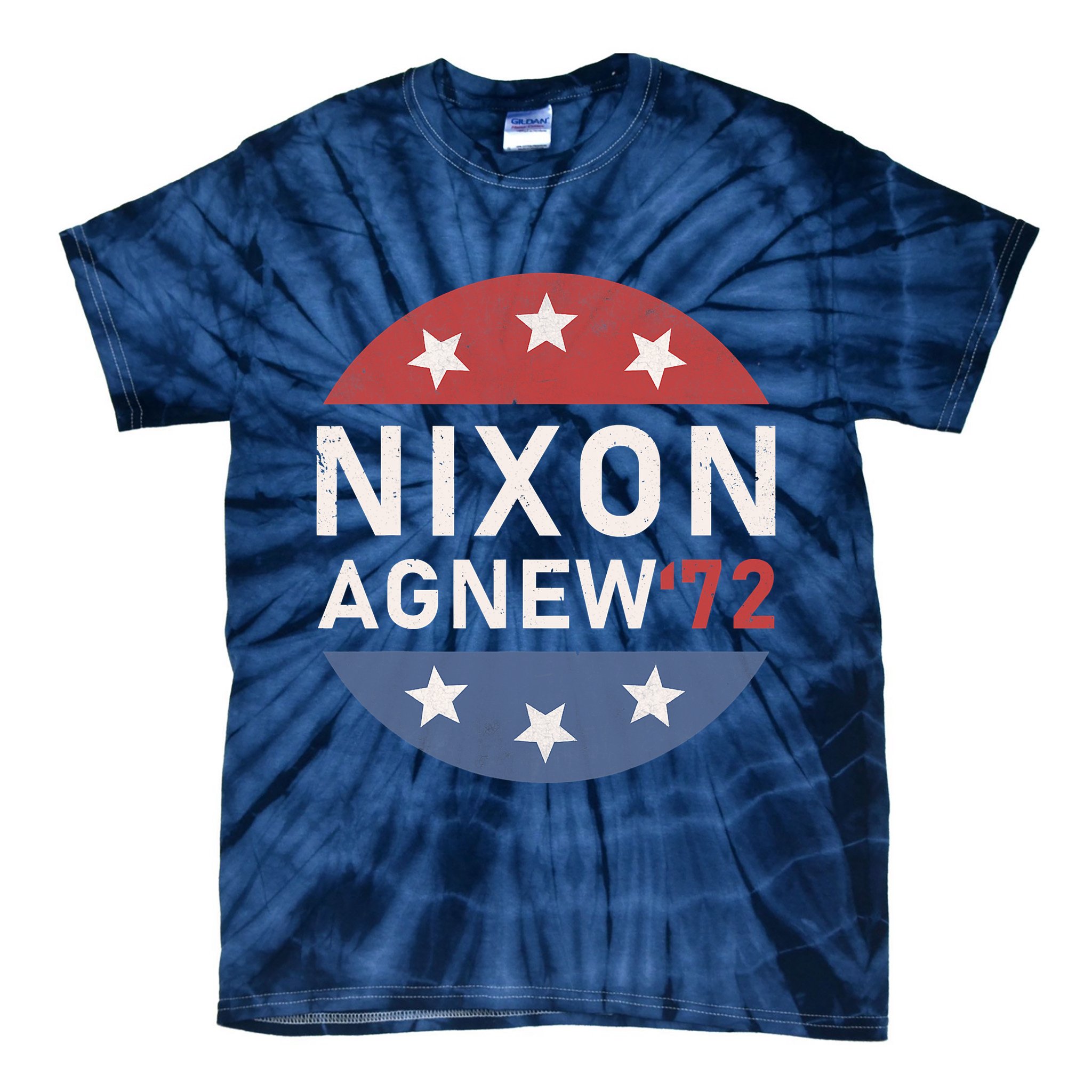 RICHARD NIXON AGNEW NIXON 1972 ELECTION CAMPAIGN Tie-Dye T-Shirt
