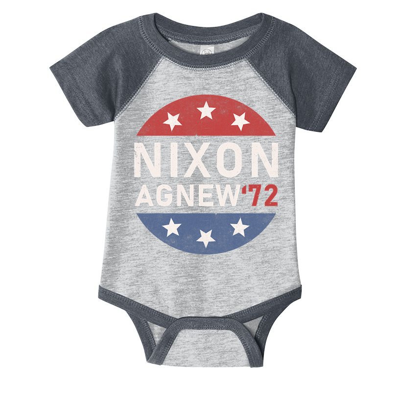 RICHARD NIXON AGNEW NIXON 1972 ELECTION CAMPAIGN Infant Baby Jersey Bodysuit