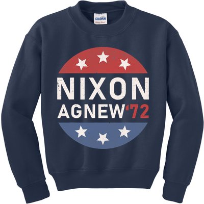 RICHARD NIXON AGNEW NIXON 1972 ELECTION CAMPAIGN Kids Sweatshirt
