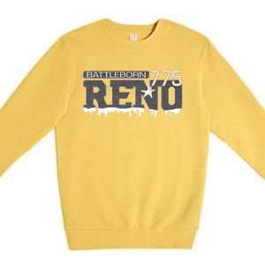 Reno Nevada Battleborn Premium Crewneck Sweatshirt