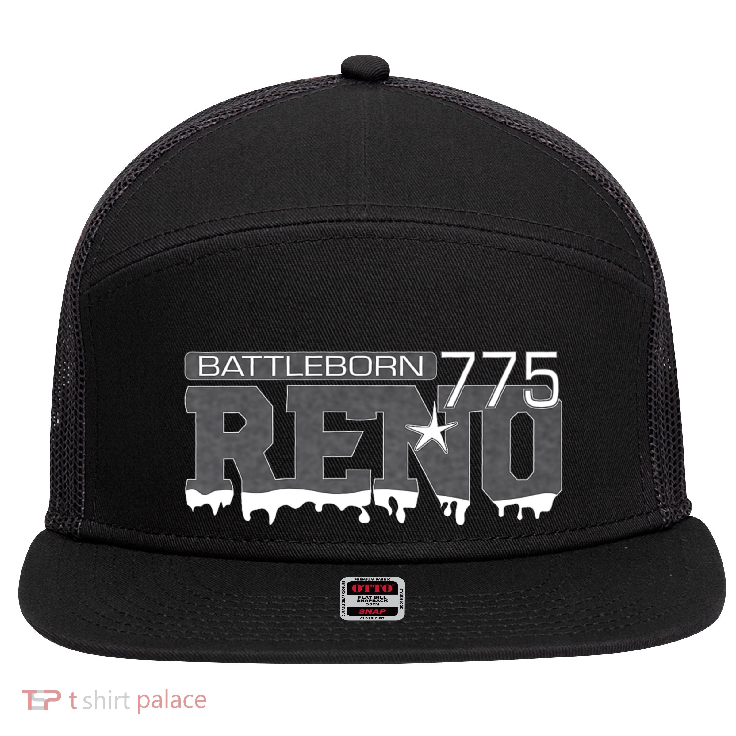 Reno Nevada Battleborn 7 Panel Mesh Trucker Snapback Hat