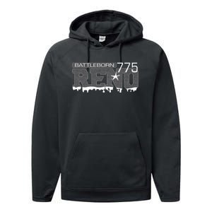 Reno Nevada Battleborn Performance Fleece Hoodie