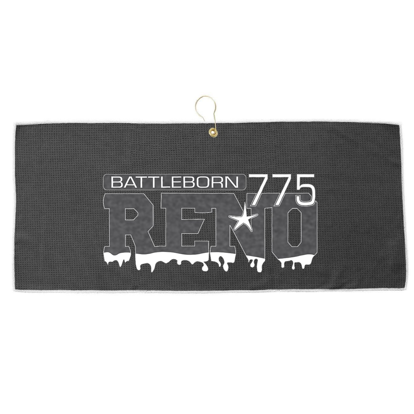 Reno Nevada Battleborn Large Microfiber Waffle Golf Towel