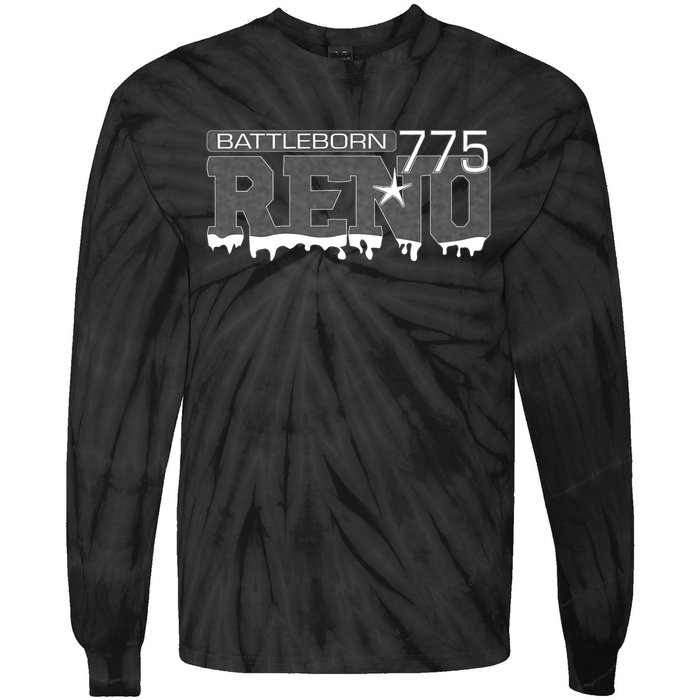 Reno Nevada Battleborn Tie-Dye Long Sleeve Shirt