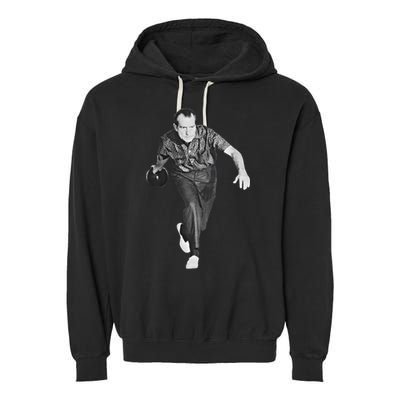 Richard Nixon Bowling Great Gift Garment-Dyed Fleece Hoodie