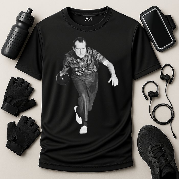 Richard Nixon Bowling Great Gift Cooling Performance Crew T-Shirt