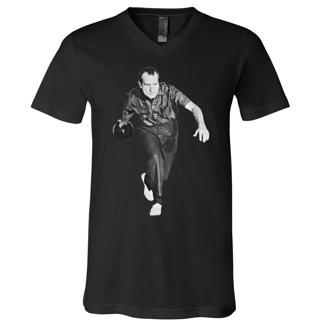 Richard Nixon Bowling Great Gift V-Neck T-Shirt