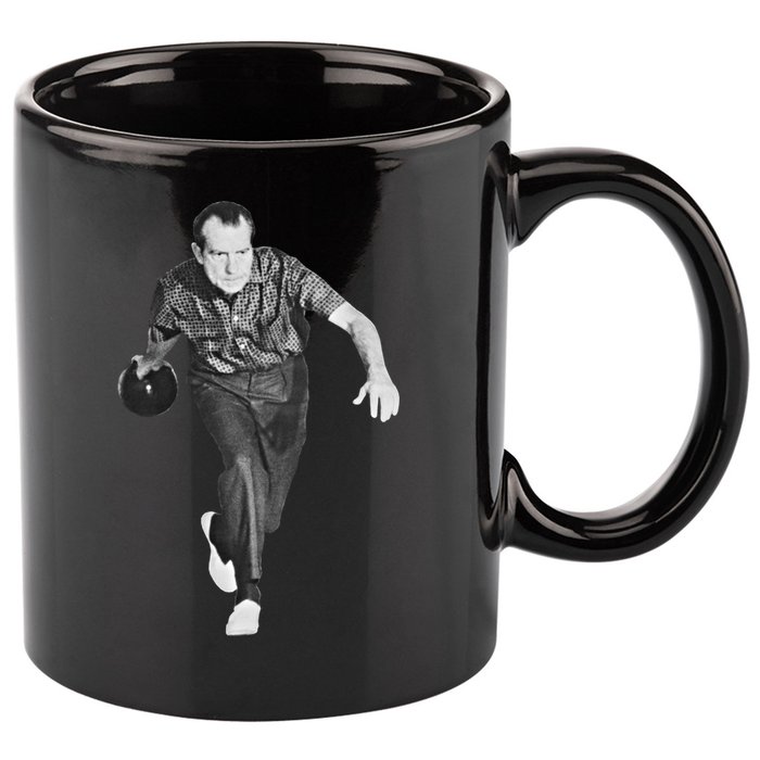 Richard Nixon Bowling Great Gift 11oz C Handle Ceramic Mug