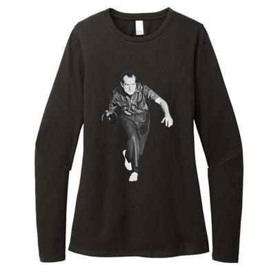 Richard Nixon Bowling Great Gift Womens CVC Long Sleeve Shirt