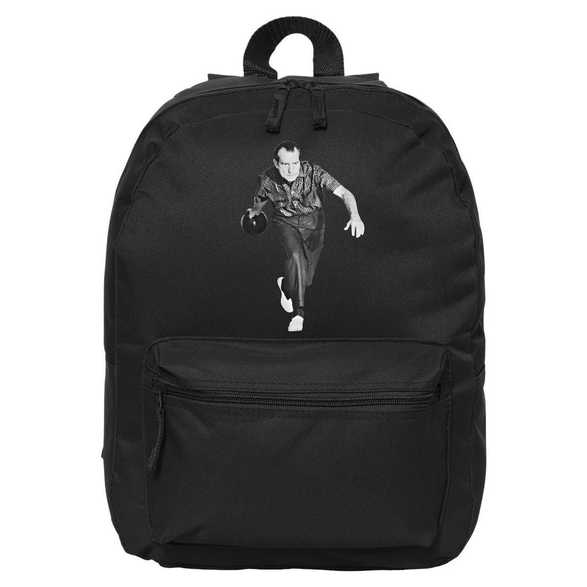 Richard Nixon Bowling Great Gift 16 in Basic Backpack