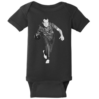 Richard Nixon Bowling Great Gift Baby Bodysuit