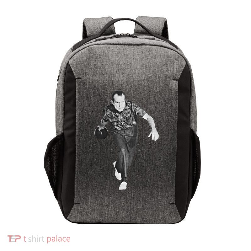 Richard Nixon Bowling Great Gift Vector Backpack