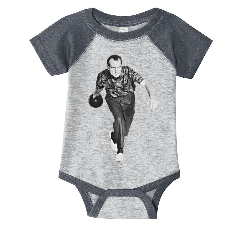 Richard Nixon Bowling Great Gift Infant Baby Jersey Bodysuit