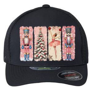 Retro Nutcracker Ballet Christmas Xmas Vibes Women Flexfit Unipanel Trucker Cap