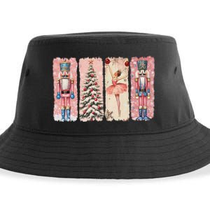 Retro Nutcracker Ballet Christmas Xmas Vibes Women Sustainable Bucket Hat