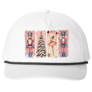 Retro Nutcracker Ballet Christmas Xmas Vibes Women Snapback Five-Panel Rope Hat