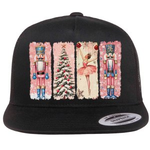 Retro Nutcracker Ballet Christmas Xmas Vibes Women Flat Bill Trucker Hat