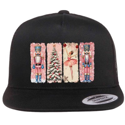 Retro Nutcracker Ballet Christmas Xmas Vibes Women Flat Bill Trucker Hat