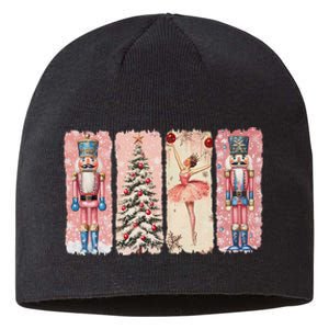 Retro Nutcracker Ballet Christmas Xmas Vibes Women Sustainable Beanie