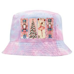 Retro Nutcracker Ballet Christmas Xmas Vibes Women Tie-Dyed Bucket Hat